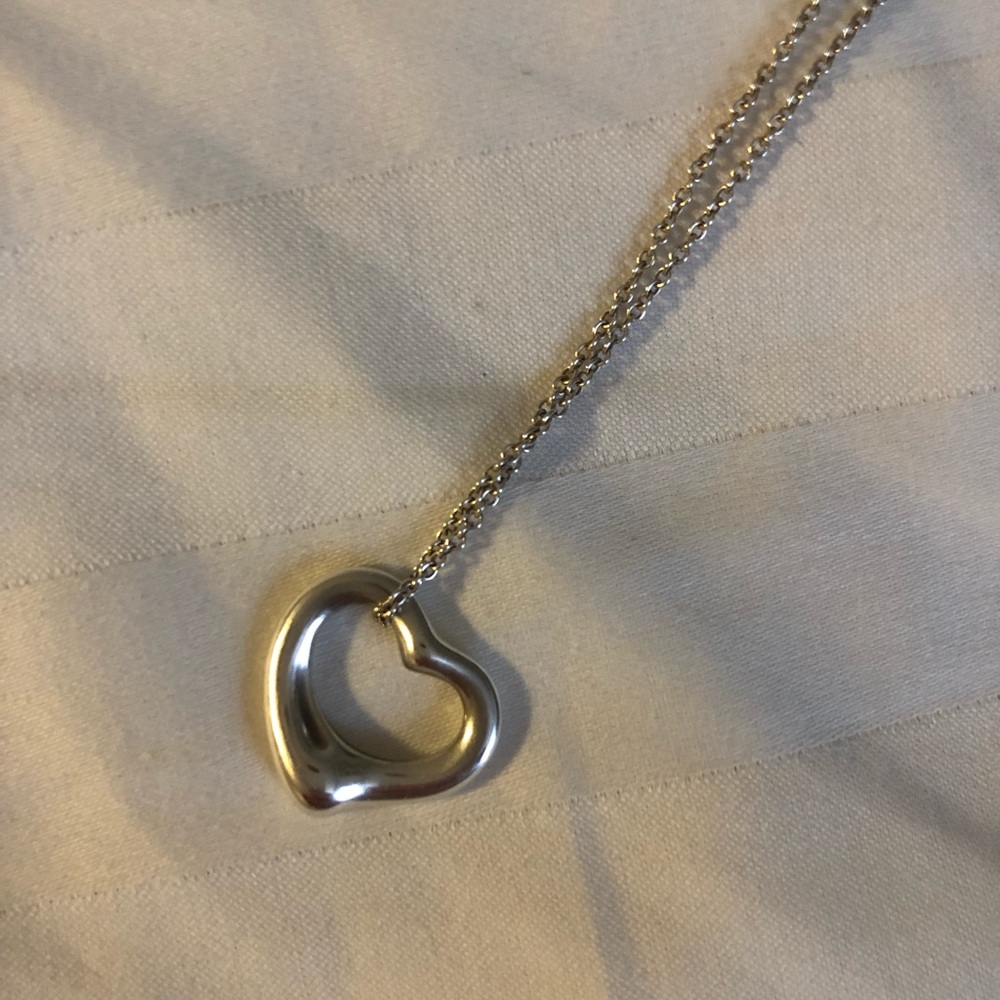 Tiffany and co. Elsa Peretti open heart necklace